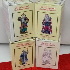 4X E International Santa Claus Collection Germany Russia China Czechoslovakia
